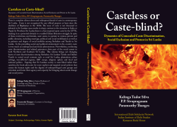 Casteless or Caste-Blind? &ndash; Dynamics of Concealed Caste