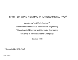 sputter-wind heating in ionized metal pvd+
