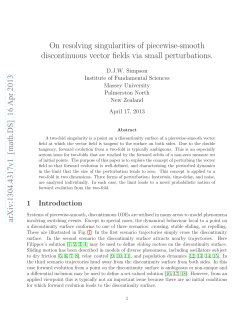 On resolving singularities of piecewise