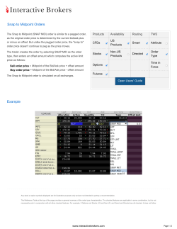 Snap to Midpoint Orders
