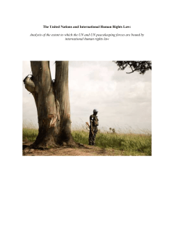 The United Nations and International Human Rights - UvA-DARE