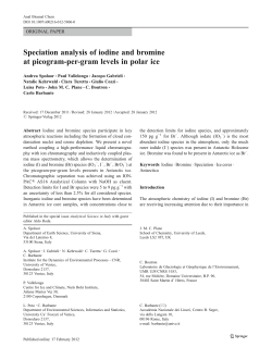 Speciation analysis of iodine and bromine at picogram