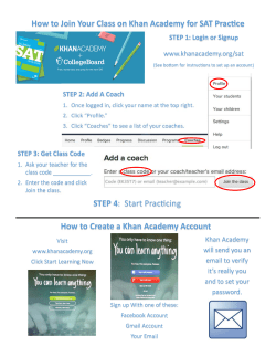 STEP 4: Start Praccing How to Join Your Class on Khan Academy