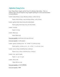 Alphabet Song lyrics