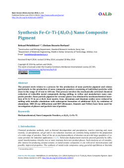 Synthesis Fe-Cr-Ti-(Al2O3) Nano Composite Pigment