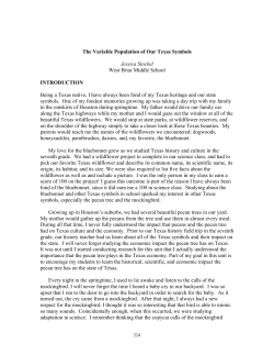 The Variable Population of Our Texas Symbols