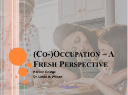 (Co-)Occupation &ndash; a fresh perspective