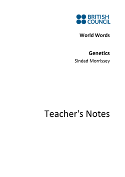 Teacher`s Notes - TeachingEnglish