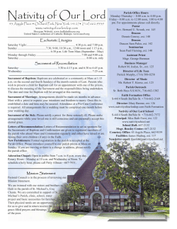 June 2011 - Nativity of Our Lord