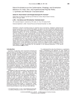 Role of Architecture on the Conformation