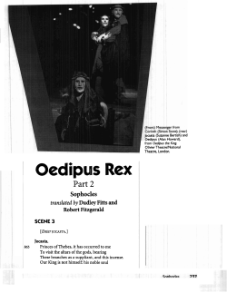 Oedipus. - Lincoln Park High School