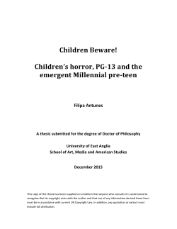 Children Beware! - UEA Digital Repository