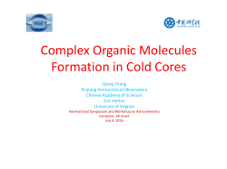Complex Organic Molecules Formation in Cold Cores