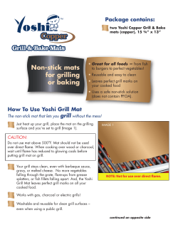 Instructions - Yoshi Grill and Bake