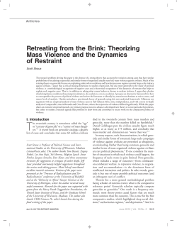 Straus Retreating from the Brink