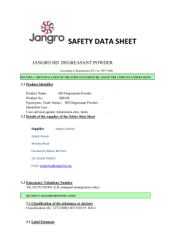 SAFETY DATA SHEET