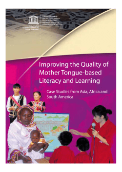 Improving Quality of Mother Tongue/Bilingual Literacy Programmes