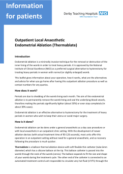 Endometrial Ablation
