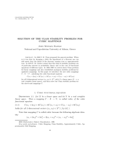 Solution of the Ulam stability problem for cubic mappings