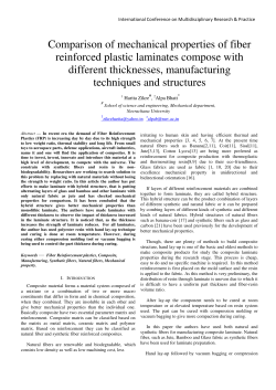 Comparison of mechanical properties of fiber reinforced plastic