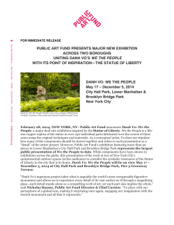 public art fund presents major new exhibition across two boroughs