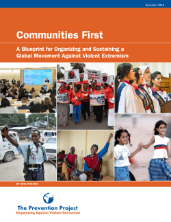 Communities First - The Prevention Project
