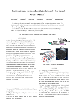 Soot trapping and continuously oxidizing behavior by flow