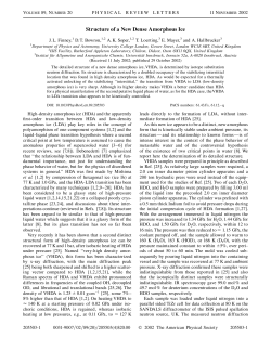 Structure of a New Dense Amorphous Ice