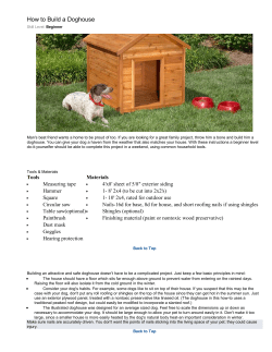 How to Build a Doghouse