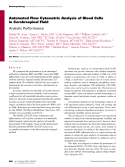 Automated Flow Cytometric Analysis of Blood Cells in Cerebrospinal