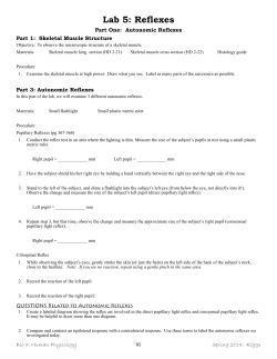 Lab 5: Reflexes