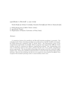 openMosix vs Beowulf: A Case Study