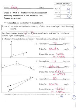e Grade 5 Unit 03 Parallel Assessment KEY