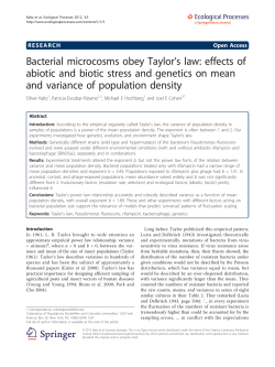 Bacterial microcosms obey Taylor`s law: effects of abiotic and biotic
