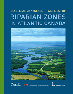 Beneficial Management Practices for Riparian Zones in the Atlantic