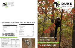 october 2014 - Duke Lemur Center