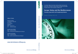 Europe, Turkey and the Mediterranean