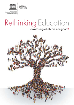 Rethinking education: towards a global common good?