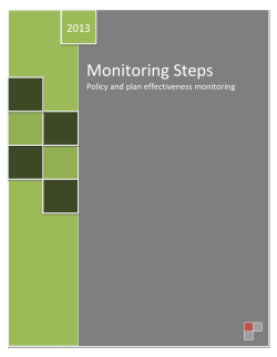 Monitoring Steps - Quality Planning
