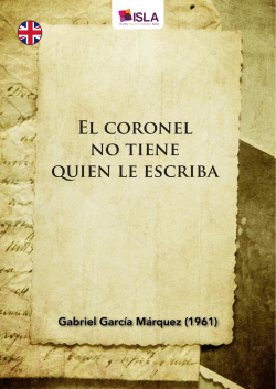 El coronel no tiene quien le escriba
