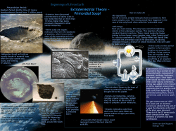 Extraterrestrial Theory &ndash; Primordial Soup!