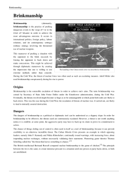 Brinkmanship