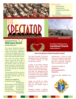 The Spectator - Municipality of North Grenville