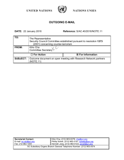 Outcome document of the global research
