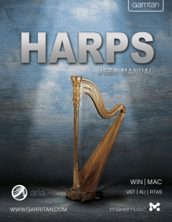 Garritan Harps User Manual