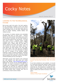Cocky Notes - Birdlife Australia