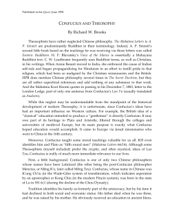 By Richard W. Brooks - Theosophical Society in America