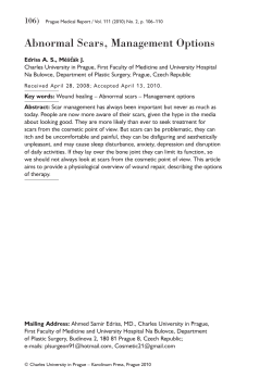 Abnormal Scars, Management Options