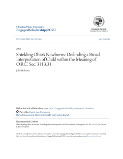 Shielding Ohio`s Newborns: Defending a Broad Interpretation of