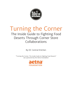 T urn nin ng t the e C Corn ner r